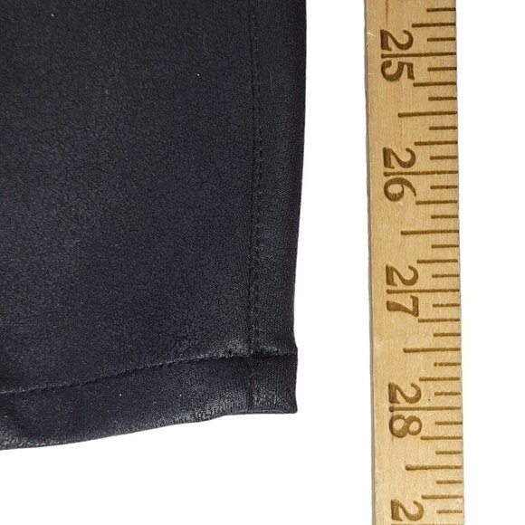 Lane Bryant Coated Ankle Pants High Rise Black Slightly Textured New Size 24 - Picture 9 of 12